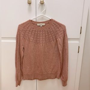LOFT Pointelle Sweater